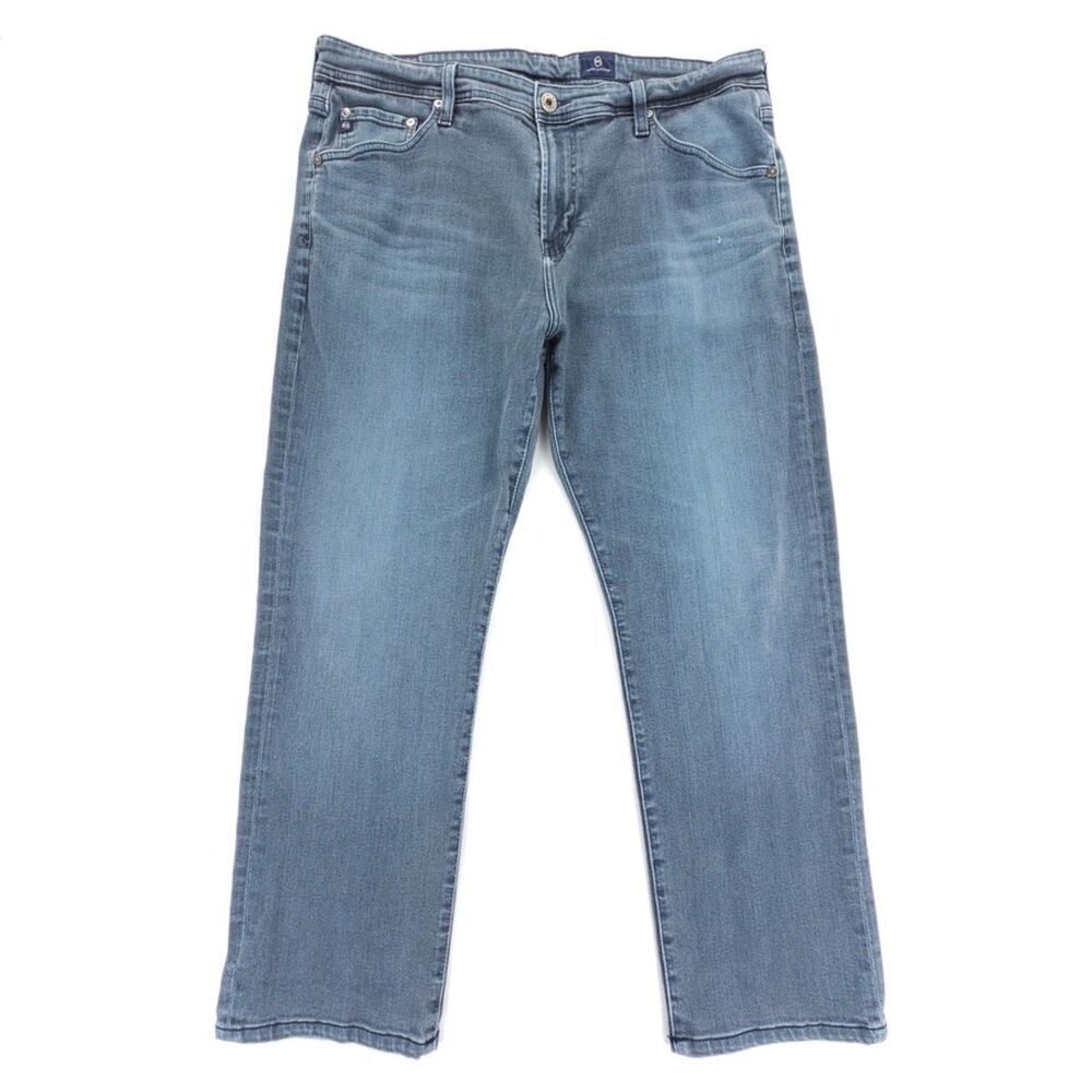 ADRIANO GOLDSCHMIED Everett Slim Straight Ankle Jeans Minimal Vintage Wash 38